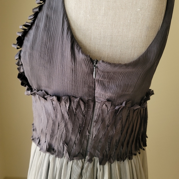 Grey ombré silk dress - Picture 5 of 9